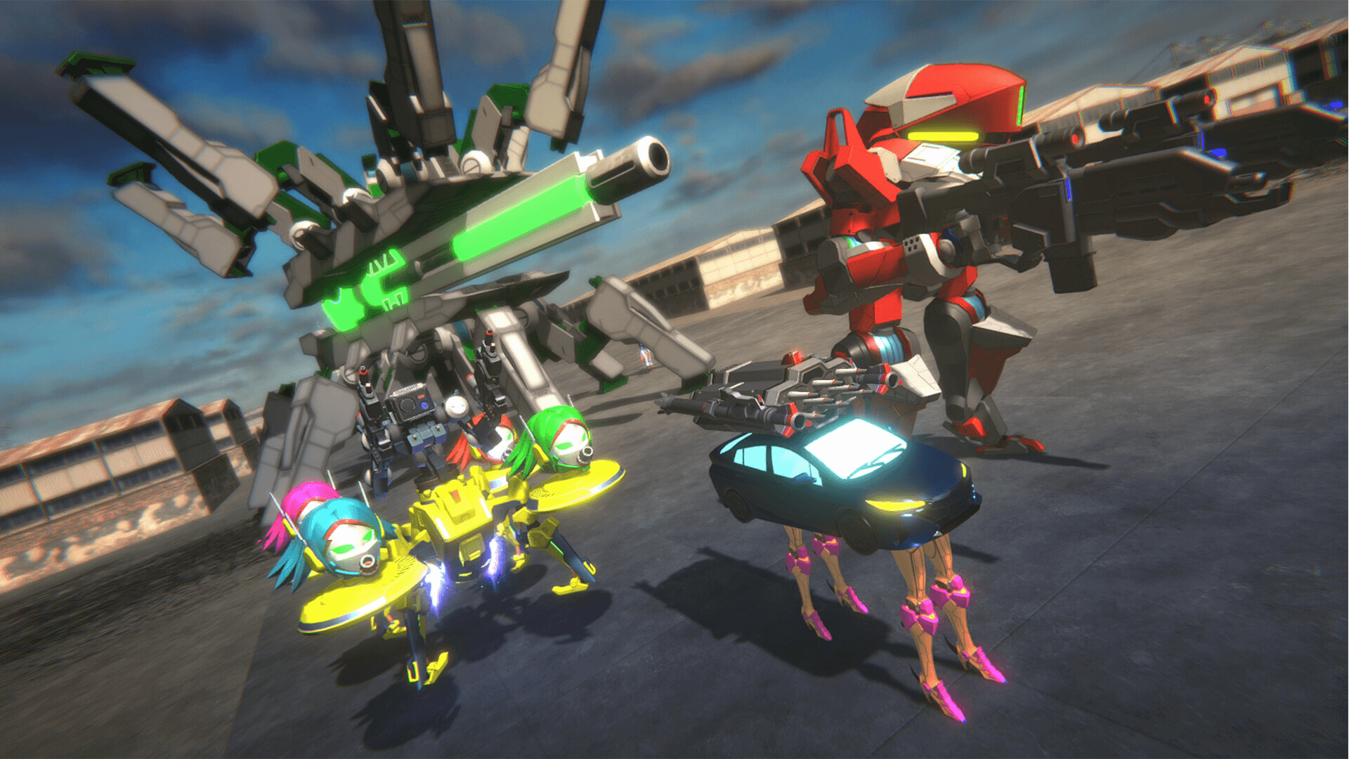 Become a meme in Custom Mech Wars, now available for PS5 and PC!