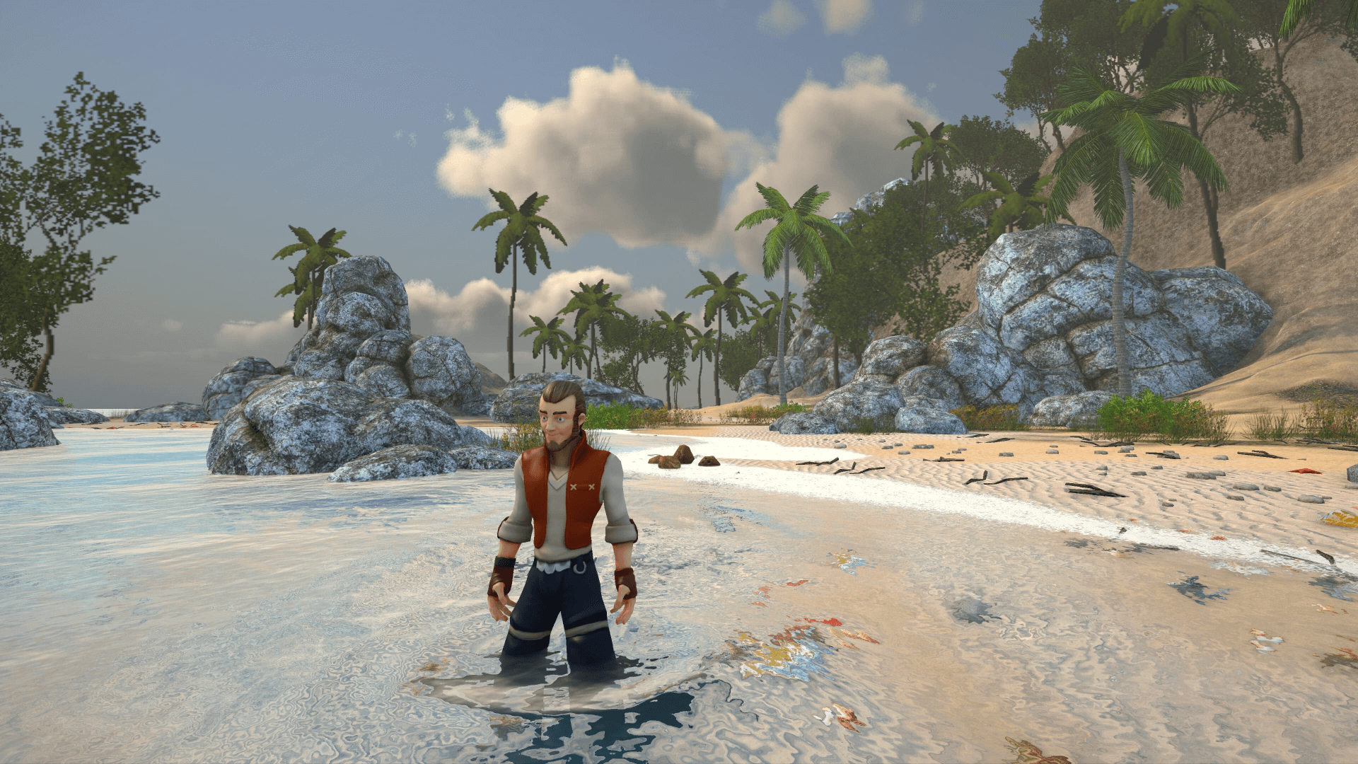 Survive On An Island Against Pirates And Build A Settlement